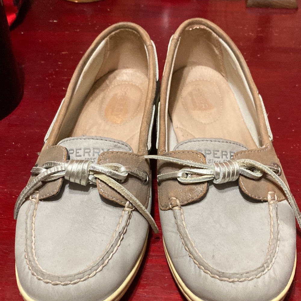 Sperry Women's Gray and Brown Loafers